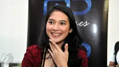 Indah Permatasari saat ditemui di Meet and Grett film '7 Hari Menembus Waktu' di kawasan Matraman Jakarta Timur . Foto diambil pada 26 Mei 2015 (Liputan6.com/Panji Diksana).