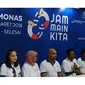 Dari kiri ke kanan: Indra Brasco, Mona Ratuliu, Lakish Hatalkar, Idrus Marham, Seto Mulyadi, dan Valentina Ginting