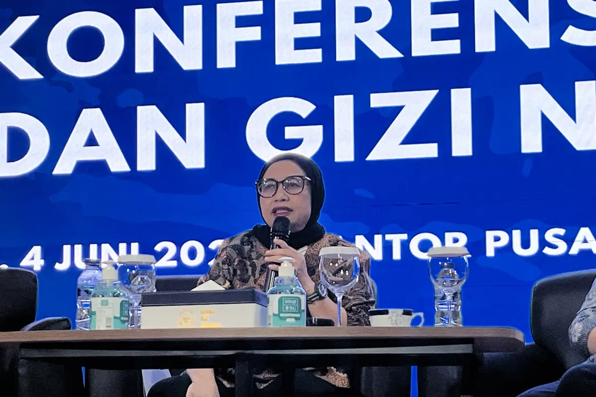 Kepala Badan Gizi Nasional (BGN) Nanik S. Deyang di Gedung BGN, Jakarta Pusat, Kamis (4/6/2026). (Liputan6.com/Winda Nelfira)