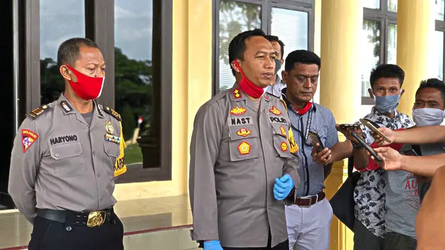 Kapolres Abdya, AKBP Muhammad Nasution  saat menggelar ekspose di Mapolres setempat terkait kasus Vina (Ist)