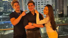 Natasha Willona menghadiri pesta ulang tahun mantan kekasihnya. (Foto: Instagram/ bramastavrl)