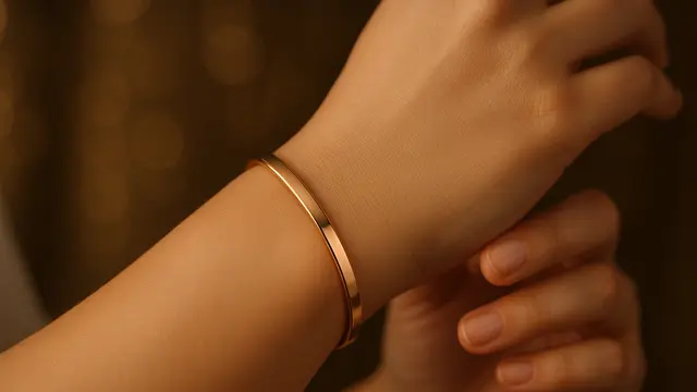 Model Gelang Emas 2 Gram untuk Tangan Berisi