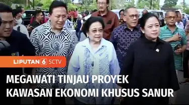 Megawati Soekarnoputri meninjau proyek pembangunan Kawasan Ekonomi Khusus Sanur Bali, yang pekerjaannya ditangani Kementerian BUMN. Salah satu bagian yang direnovasi adalah Hotel Bali Beach yang merupakan rancangan Presiden Pertama RI, Soekarno.