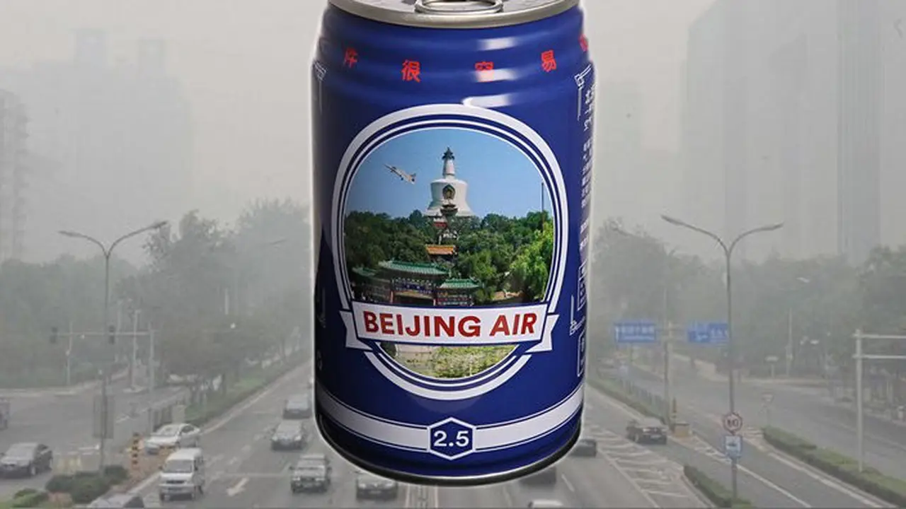 Tak Biasa, Kota Beijing Tawarkan Udara Kotor Sebagai Souvenir