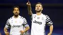 Juventus meraih kemenangan 4-0 atas Dinamo Zagreb dalam laga kedua Grup H Liga Champions di Stadion Maksimir, Zagreb, Rabu (28/9/2016) dini hari WIB. Miralem Pjanic mencetak satu gol dan satu assist. (AFP)
