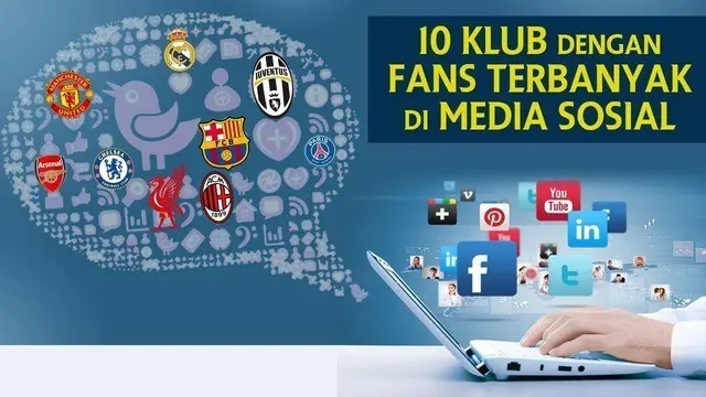 Video klub-klub sepak bola yang mempunyai fans terbanyak di sosial media dari Facebook, Twitter dan Instagram versi Talksport.