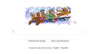 Google Doodle hari ini memperingari Hari Kemerdekaan Republik Indonesia