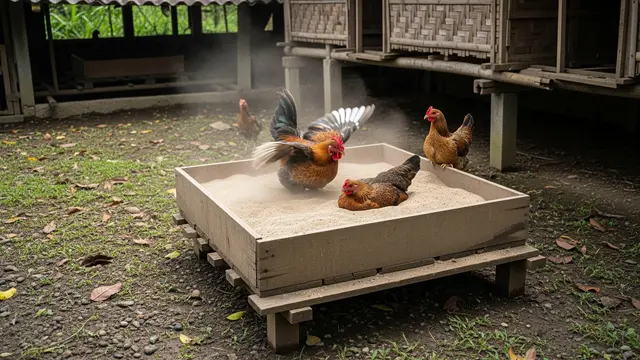 8 Desain Kandang Ayam dengan Area Bermain Pasir, Nikmati Beragam Manfaatnya