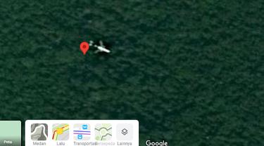 Citra Satelit Diduga Bangkai Pesawat MH370 di Google Maps