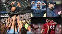 Manchester City memenangi persaingan dengan Liverpool dalam merebut gelar Premier League 2018-2019. (Foto: AFP)