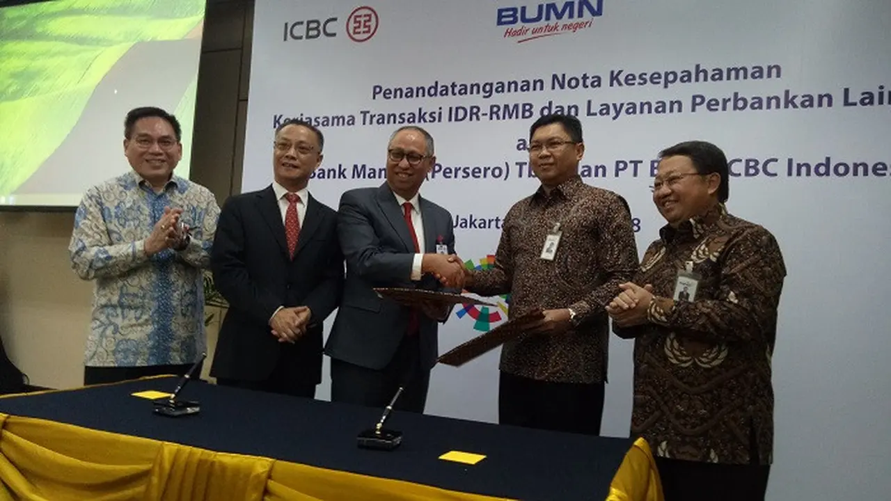 Bank Mandiri menjalin kerja sama dengan Bank ICBC Indonesia (Dok Foto: Merdeka.com/Yayu Agustini Rahayu Achmud)