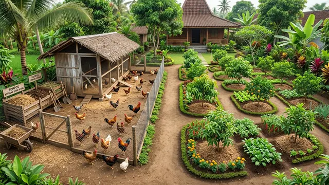 Ide Usaha Ternak Ayam Kampung dan Pohon Buah Mini/Gemini