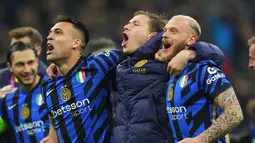 Pada leg pertama perempat final, Inter menang 2-1 atas Bayern Munchen. Kemudian pada leg kedua Inter bermain imbang 2-2. (Spada/LaPresse via AP)