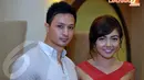 Aktris berumur 22 tahun itu terlihat menggandeng seorang pria bule di Ex Plaza, Jakarta, Rabu (16/4/14) (Liputan6.com/Panji Diksana)