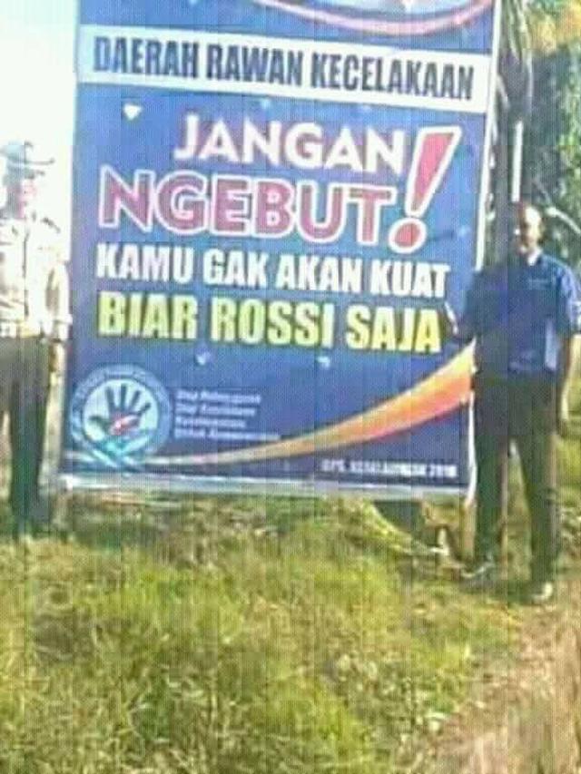 Jelang Mudik Lebaran, Ini Spanduk Lucu Supaya Hati-hati di Jalan