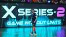 Pemain Fury Squad, Falcao saat laga perebutan peringkat ketiga Futsal X Series 2 melawan Lynx Hunters yang berlangsung di GOR UNJ, Rawamangun, Jakarta, Minggu (18/01/2026). (Bola.com/Bagaskara Lazuardi)