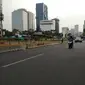 Demo mahasiswa selesai, ruas Jalan Merdeka Barat kembali dibuka. (Liputan6.com/Ady Anugrahadi)