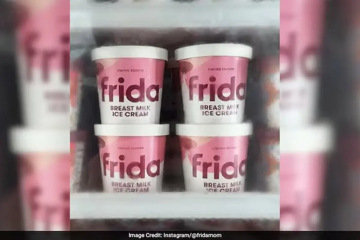 Es krim yang diklaim dari air susu ibu (ASI). (Instagram/Fridamom)