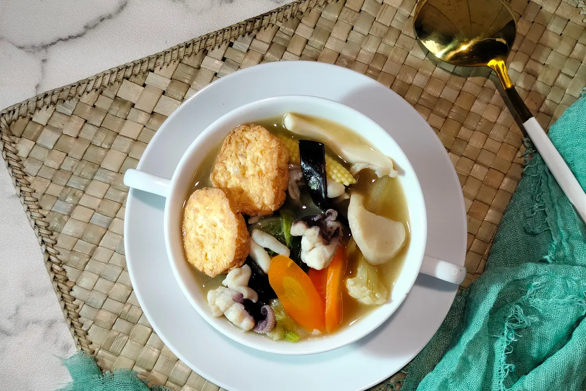 Resep Sapo Tahu Ayam Jamur