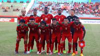 Timnas Indonesia sebelum berlaga melawan Myanmar (Andrian Martinus)