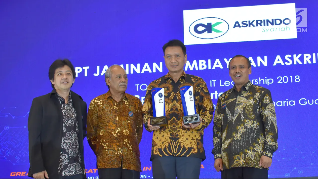 Askrindo syariah Sabet Penghargaan TOP IT dan Telco 2018