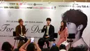 “Memang saya bukan tipe yang suka nyanyi dan menari-nari. Makanya saya mempersiapakan permainan untuk berinteraksi dengan penggemar,” tambah pemeran Grim Reaper di serial Goblin ini. (Nurwahyunan/Bintang.com)