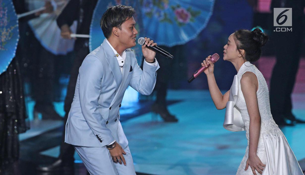 Foto Hut Ke 23 Indosiar Rizky Febian Duet Bareng Lesti Andryani Showbiz Liputan6 Com