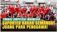 Momen Haru Suporter Bakar Semangat Timnas Amputasi Indonesia usai Gagal ke Piala Dunia!