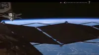 Lewat kamera milik ISS, sebuah penampakan objek merah jambu tertangkap dan diduga merupakan UFO 