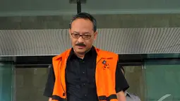Heru Sulaksono diduga melakukan perbuatan melawan hukum dan penyalahgunaan wewenang guna memperkaya diri sendiri, orang lain, atau suatu korporasi, Jakarta, Selasa (22/07/2014) (Liputan6.com/Faisal R Syam)