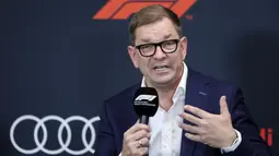 Chairman of The Board Management Audi AG, Markus Duesmann mengatakan bahwa pihaknya mengumumkan keikutsertaannya di F1 sebagai penyedia mesin atau Power Unit. (AFP/Kenzo Tribouillard)