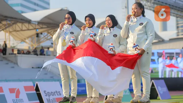 Foto: Dua Medali Emas SEA Games 2025 Dianandra Choirunisa untuk Anak Keduanya
