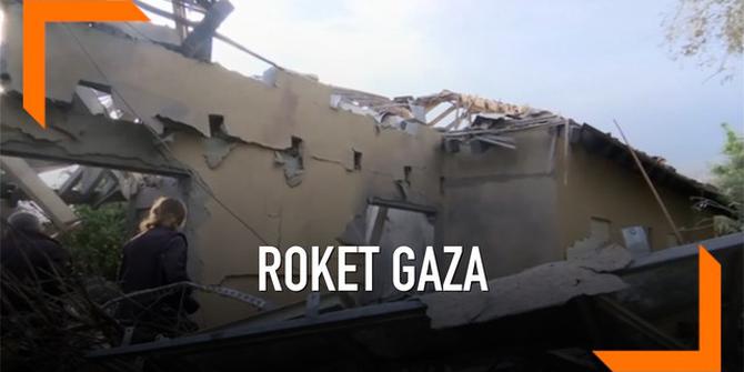 VIDEO: Roket dari Gaza Hantam Permukiman Israel