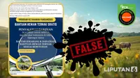 Penelusuran klaim link pendaftaran untuk mendapat bantuan hewan ternak sapi dari Kementan