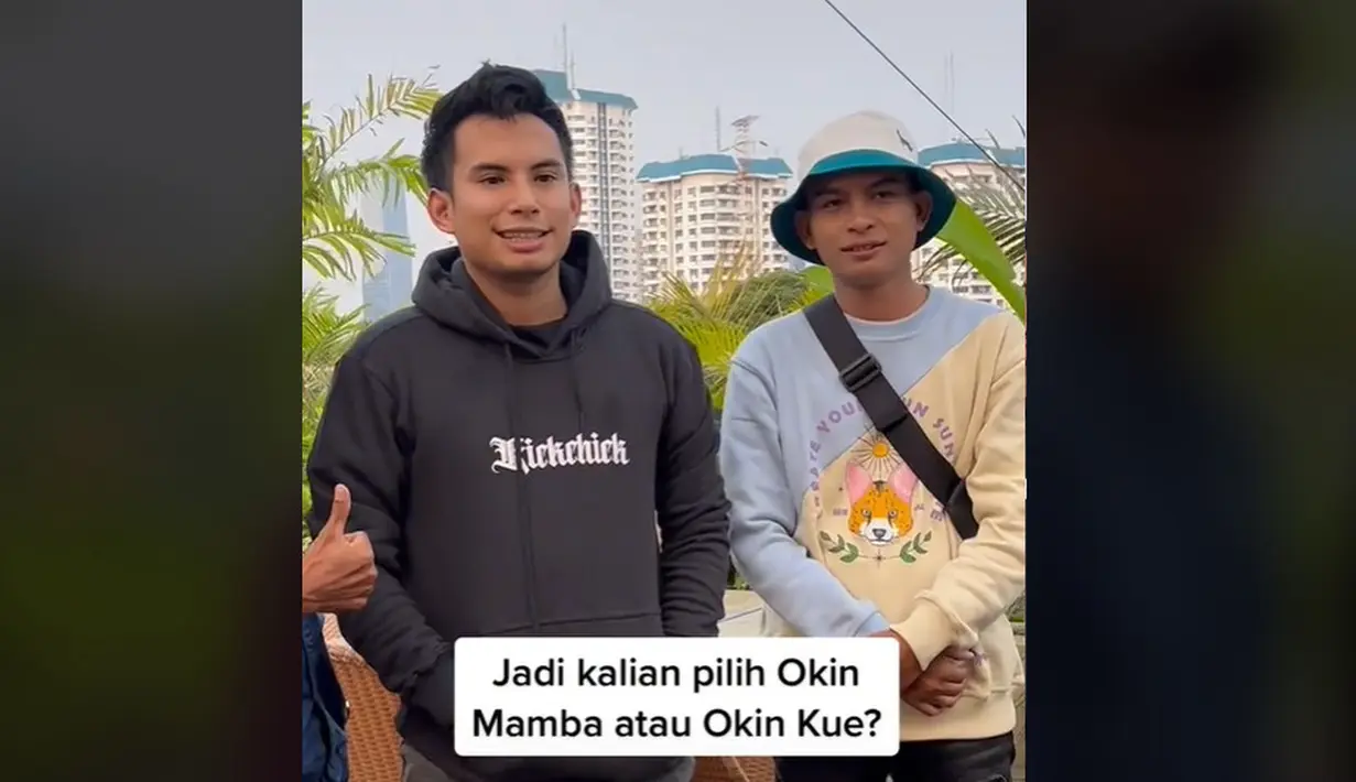 Keduanya pun mengabadikan pertemuan dengan berfoto bersama. (Foto: TikTok/ taichangorengofficial)