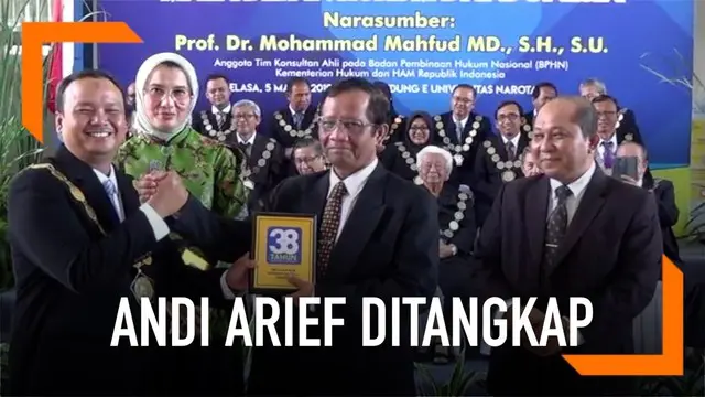 VIDEO: Andi Arief Ditangkap, Mahfud MD Harap Polisi Profesional