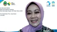 Ketua TP-PKK Jabar Atalia Praratya Ridwan Kamil saat menghadiri webinar Aksi Bersama Dalam Upaya Pencegahan Stunting untuk Mencapai Target 14 Persen pada 2024, Selasa (6/7/2021).