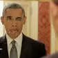 Melalui video yang diunggah Buzzfeed, Obama bertingkah lucu dalam mempromosikan asuransi kesehatan.