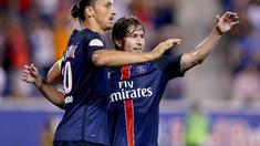 Paris Saint-Germain menang atas Fiorentina dengan skor 4-2 pada Turnamen International Champions Cup 2015.