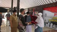 Pemberangkatan calhaj asal Purbalingga, Jateng. (Foto: Liputan6.com/Kominfo Purbalingga)