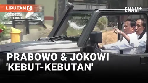 VIDEO: Prabowo Ajak Jokowi 'Kebut-kebutan' Naik Ranops Maung