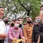 Menko Marves Luhut Binsar Panjaitan berkunjung ke Kampus UI, Depok, Selasa (12/4/2022). Kunjungan Luhut disambut aksi demo mahasiswa UI. (Foto: Istimewa).