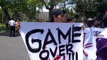 Demo di Kongres PSSI (Liputan6.com/Dewi Divianta)