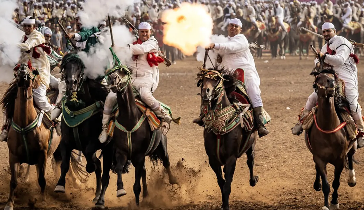Moussem tahun ini diadakan dari tanggal 4 hingga 11 Agustus. Lebih dari sekadar acara sederhana, Moussem adalah balet anggun dari tradisi berusia berabad-abad. (Fadel SENNA/AFP)