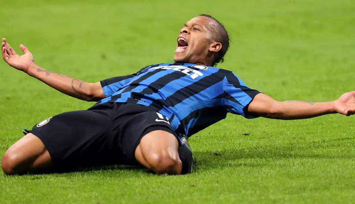 5. Jonathan Biabiany (Inter Milan), gelandang sayap kanan asal Prancis ini memiliki kecepatan lari 20 dari nilai maksimal 20 dan akselerasi 19. (EPA/Matteo Bazzi)