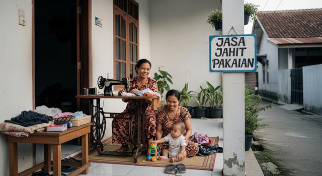9. Jasa Jahit dan Permak Pakaian
