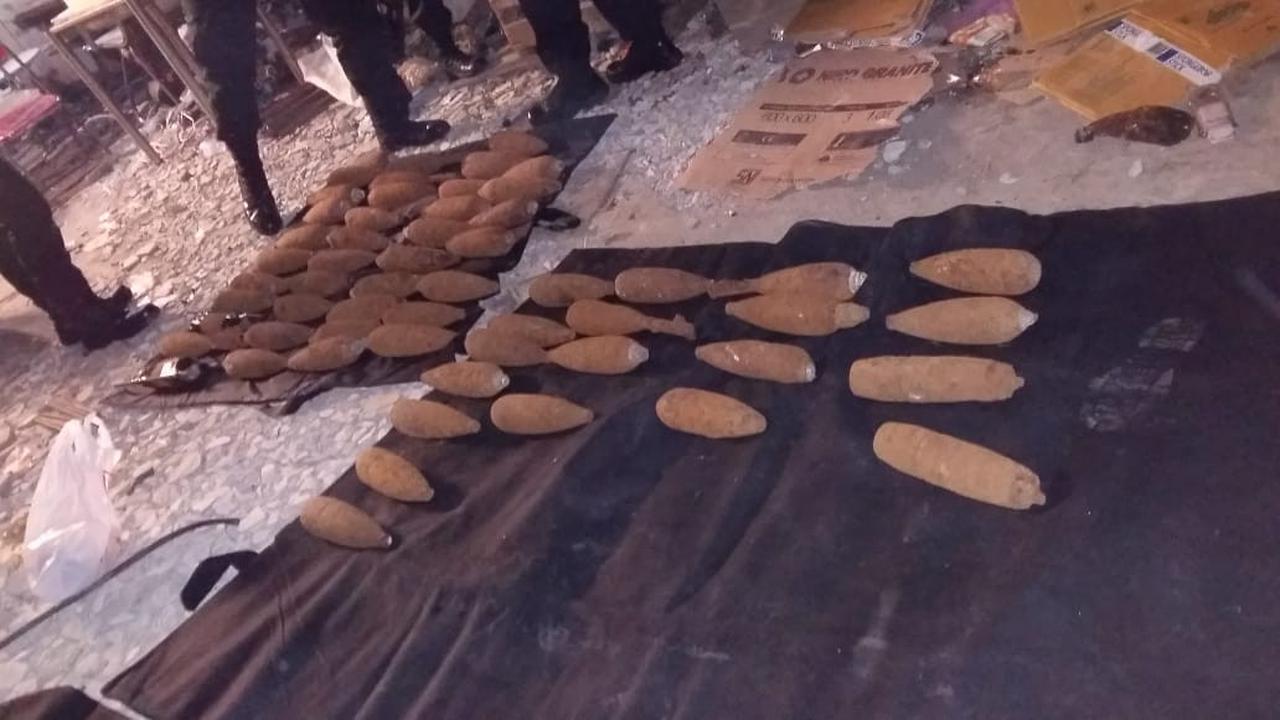 Ilustrasi penemuan mortir yang diduga masih aktif sisa Perang Dunia II.