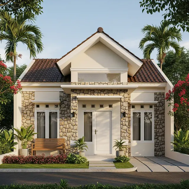 9 Gambar Rumah Sederhana 8 x 9 Meter, Denah Optimal dan Desain Fungsional