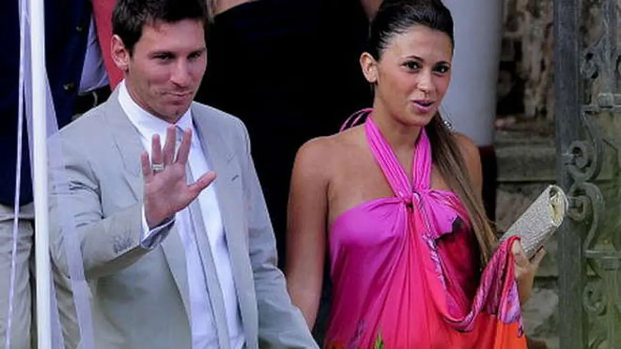Lionel Messi dan Antonella Roccuzzo 