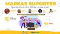 Markas Suporter, Apresiasi Suporter #dukungdarirumah (Bola.com/Adreanus Titus)